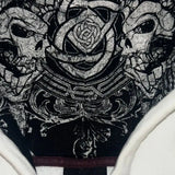 Felpa oversize con stampa mimetica retrò