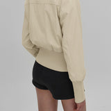 Giacca Utility con cintura e collo alto