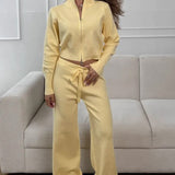 Completo da pendolare in maglia aderente con cerniera bidirezionale