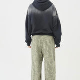 Felpa con cappuccio vintage lavata sfumata