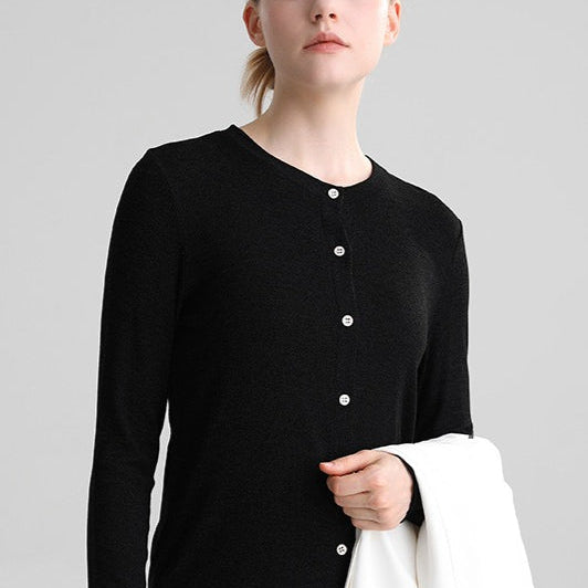 Cardigan in Tencel strutturato