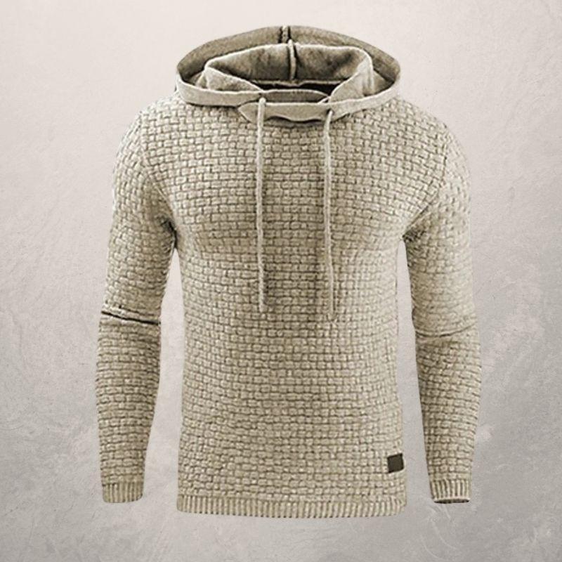 Maglione da uomo – Vestibilità slim – Maglia morbida e strutturata – Cappuccio regolabile – Maniche lunghe