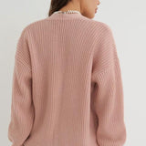 Cardigan tinta unita dalla vestibilità rilassata