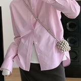 Blusa foderata versatile di alta qualità Y2K