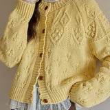 Cardigan vintage lavorato all'uncinetto