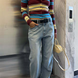 Cardigan in maglia a maniche lunghe con colletto retrò e bottoni sul davanti