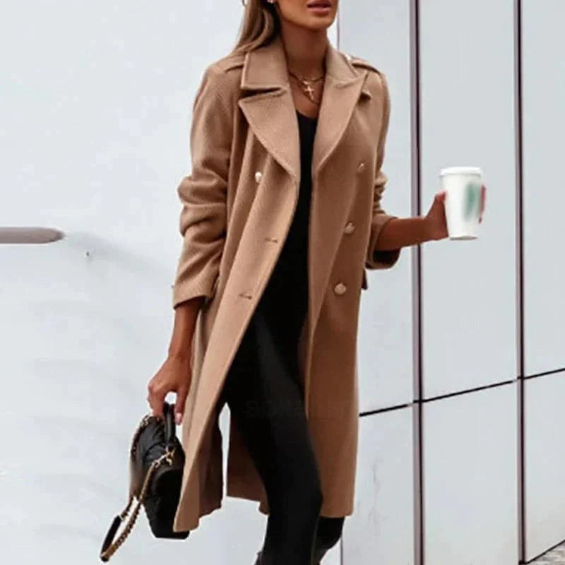Amelia - Cappotto morbido ed elegante con ampio collo