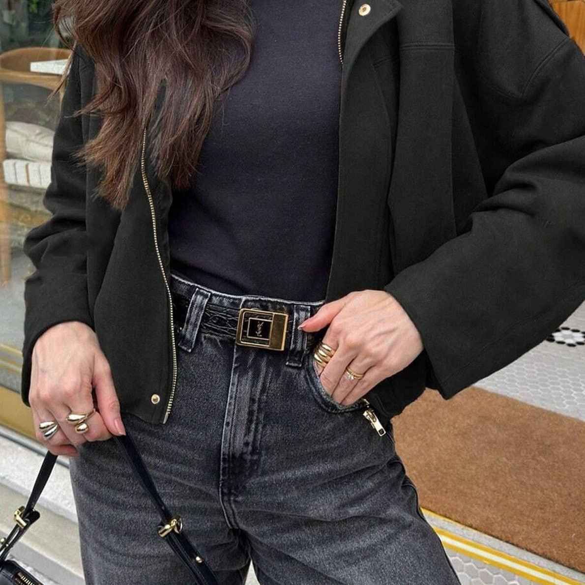 Giubbotto bomber con maniche a pipistrello