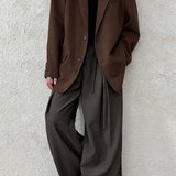 Blazer oversize con texture a nido d'ape
