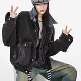 Giacca da lavoro con tasca dal taglio rilassato