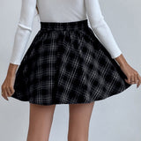 Minigonna versatile a quadri