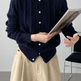 Cardigan in maglia di lana atmosferica