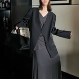 Blazer casual nero oversize