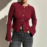 Cardigan sottile in maglia a coste