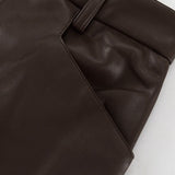 Gonna lunga a tubino in similpelle vintage