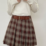 Gonna plissettata scozzese vintage