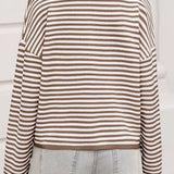 Cardigan a righe color block