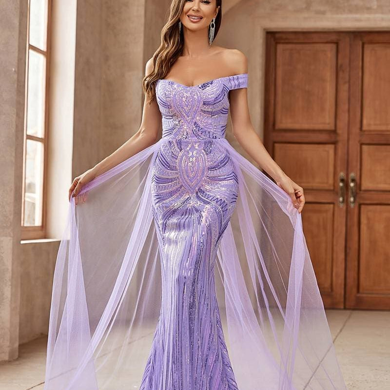 Sama - L'abito lungo con le spalle scoperte