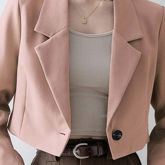 Blazer corto e rilassato