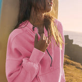 Felpa sportiva corta con coulisse