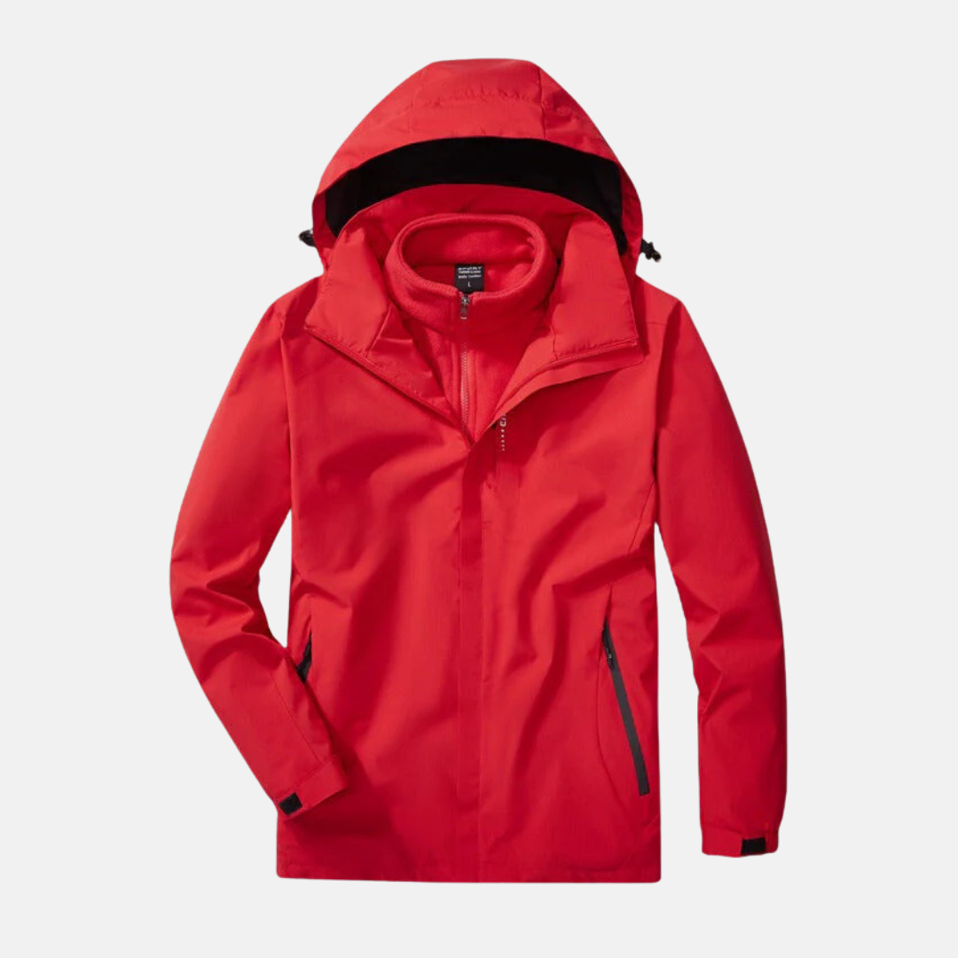 Completo due pezzi da donna - Tessuto resistente - Vestibilità comoda - Collo alto con cappuccio regolabile