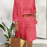 Camry - Elegante blazer e pantaloncini - Set due pezzi