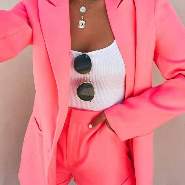 Nina - Completo pantalone e blazer di alta qualità in colori straordinari