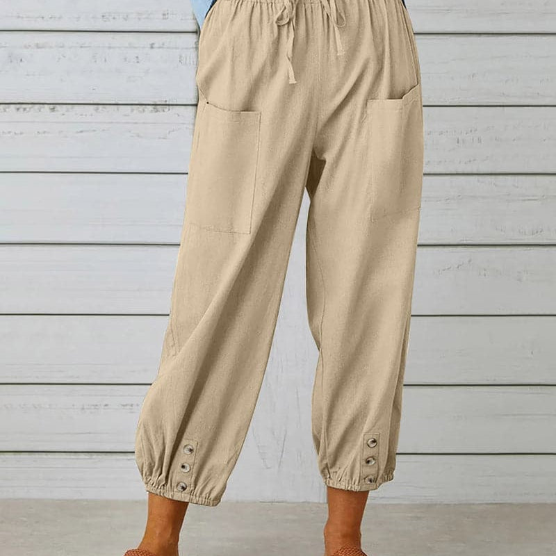 Pantaloni da donna - Vita alta - Vestibilità ampia - Eleganti e comodi