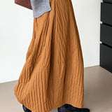 Gonna midi imbottita in cotone trapuntato vintage