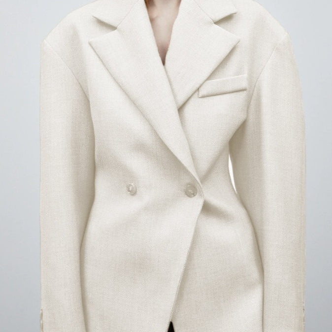 Blazer con revers dalla vestibilità rilassata