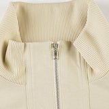 Giacca Utility con cintura e collo alto