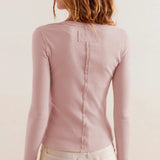 Cardigan a coste a maniche lunghe slim