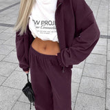 Set due pezzi con felpa con cappuccio e pantaloni della tuta vintage