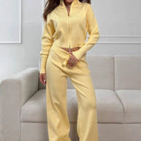 Completo da pendolare in maglia aderente con cerniera bidirezionale