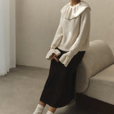 Camicetta vintage con maniche svasate e volant