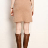 Minigonna a trapezio in lana