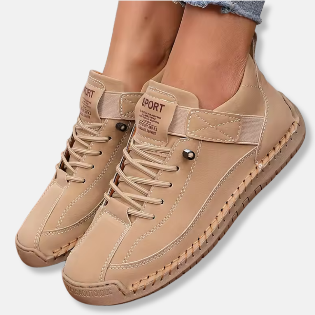 Scarpe stringate da donna – Alte – Suola antiscivolo – Comfort strutturato