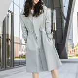 Trench da donna – Impermeabile leggero – Taglio dritto – Vita regolabile – Lunghezza al ginocchio