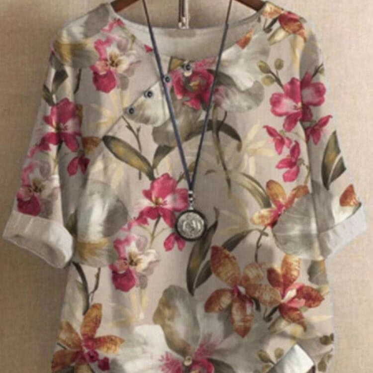 Ophelia - Camicetta firmata, lavorazione di alta qualità e motivi intricati