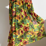 Costume da bagno da donna 3 pezzi – Top con laccetti – Vita alta – Kimono floreale fluido