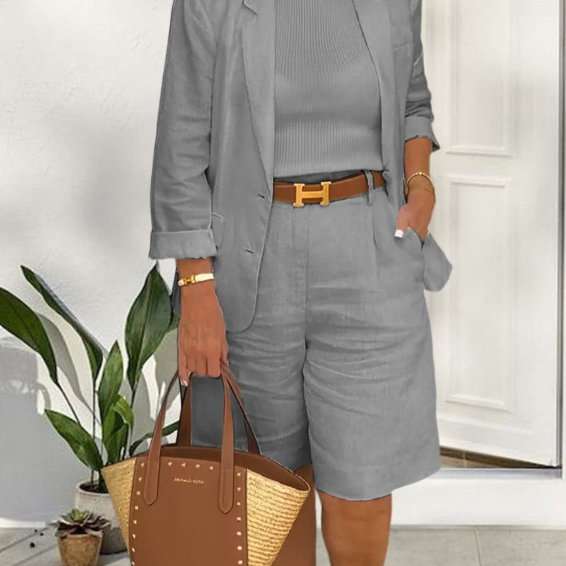 Camry - Elegante blazer e pantaloncini - Set due pezzi