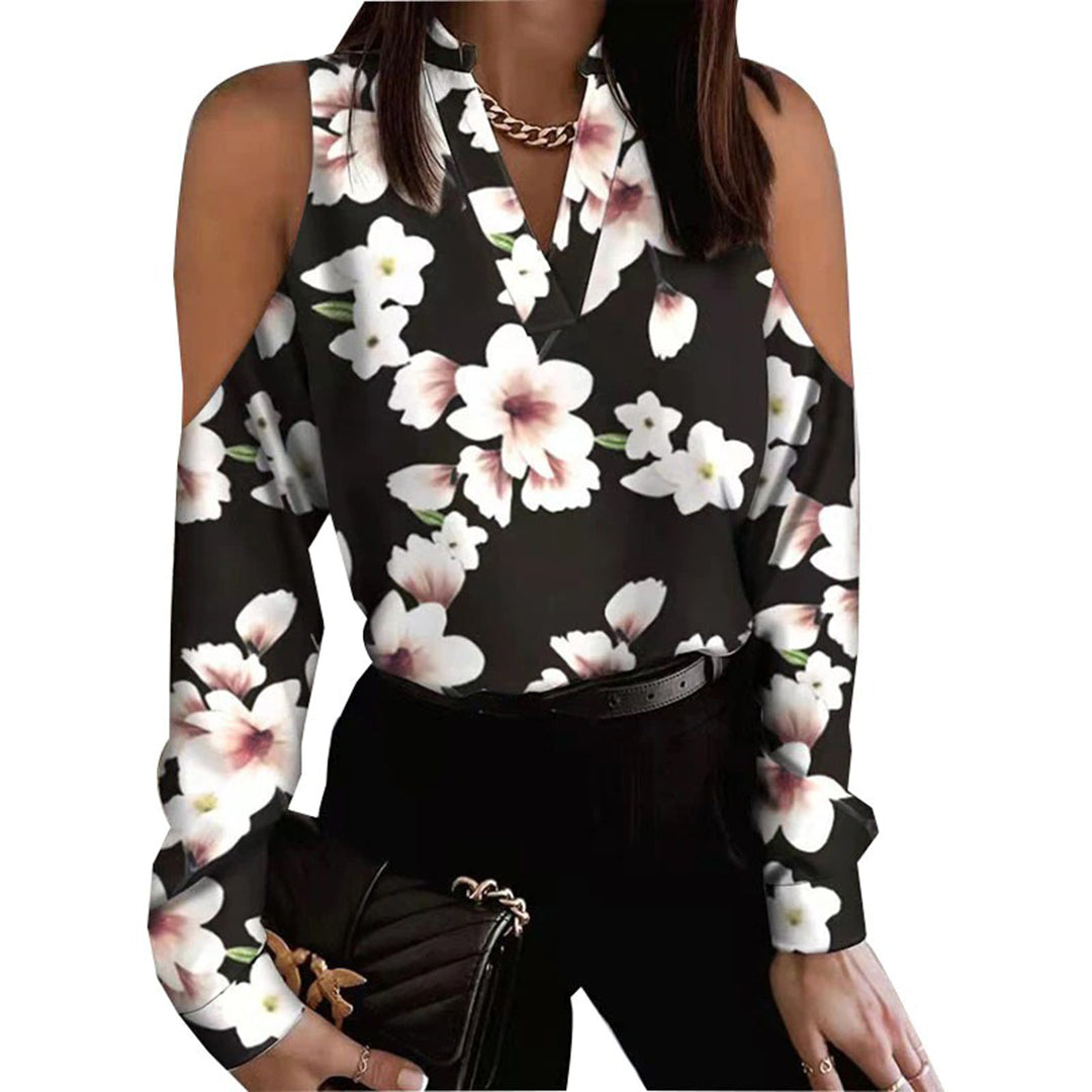 Nicolette - Elegante blusa con scollo a V