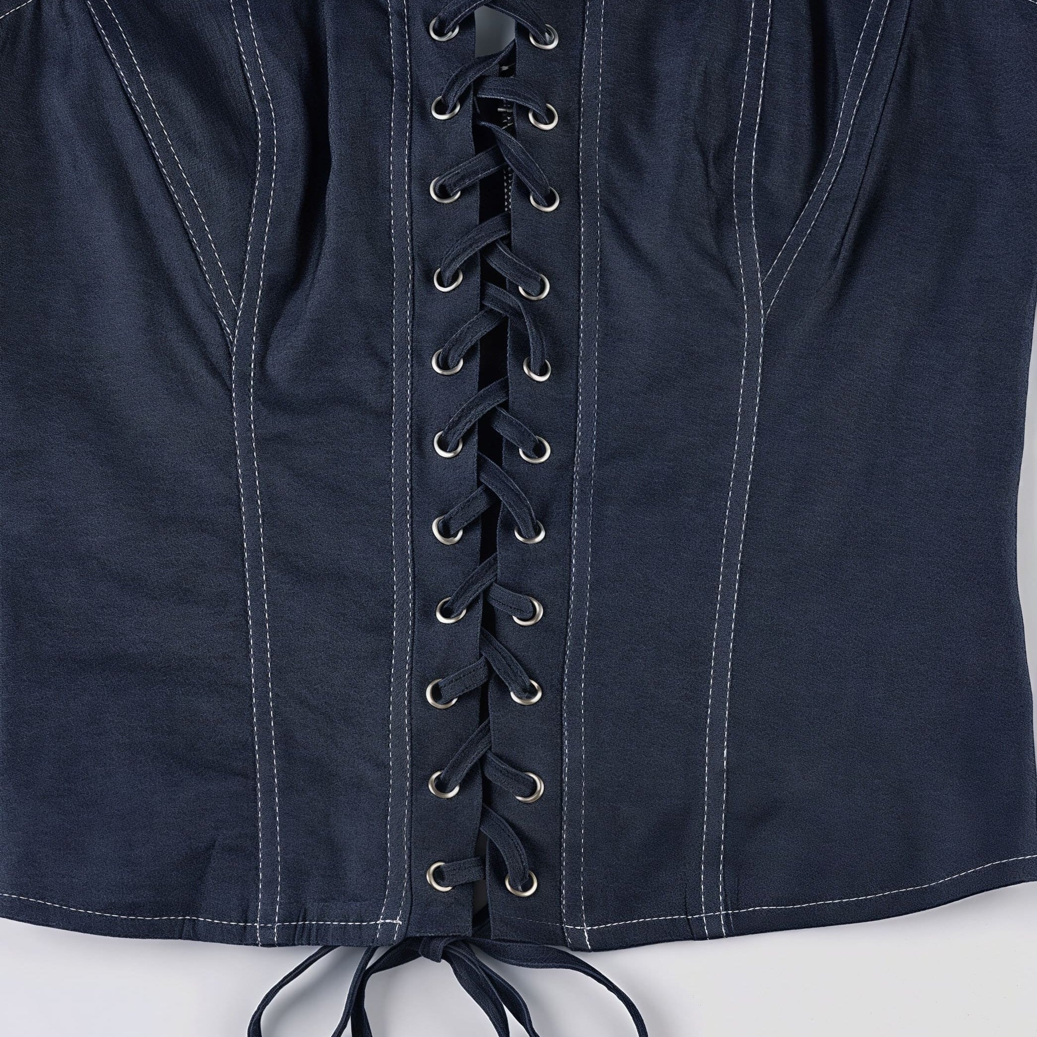 Completo gonna a pieghe a vita bassa con fascia in maglia tinta unita