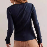 Cardigan a coste a maniche lunghe slim