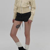 Giacca Utility con cintura e collo alto