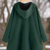 Giacca trapuntata con cappuccio comoda, elegante e pratica per le donne