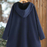 Giacca trapuntata con cappuccio comoda, elegante e pratica per le donne