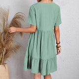 Carino - Splendido abito estivo con scollo a V