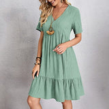 Carino - Splendido abito estivo con scollo a V