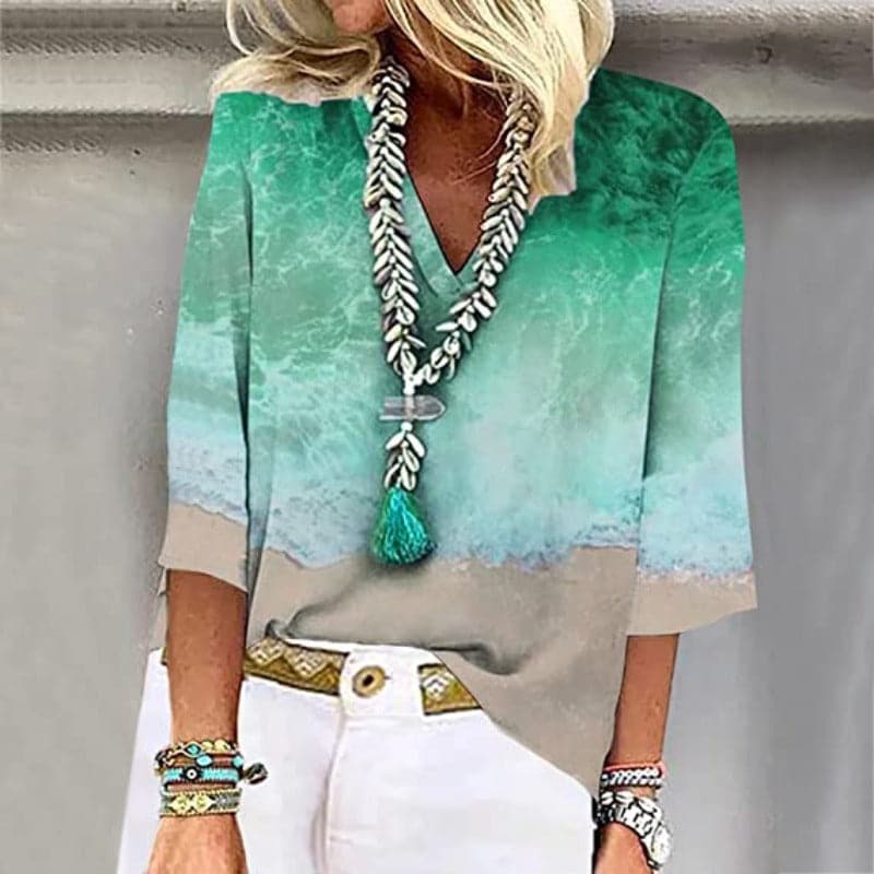 Rahel - Elegante camicetta multicolore da donna